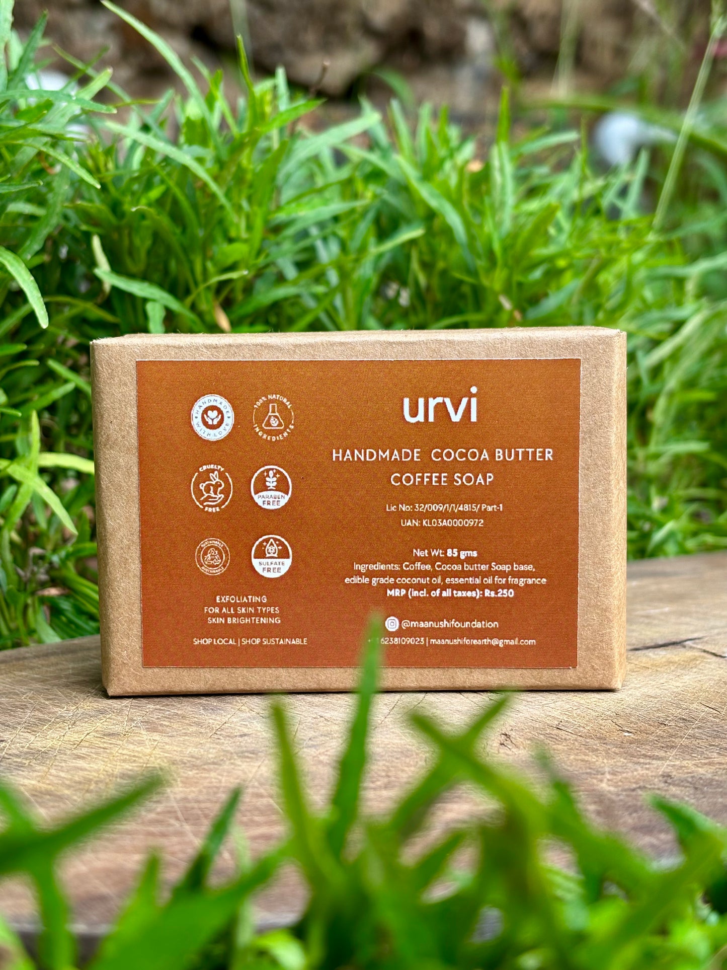 Natural Coffee Soap | Handmade - MaanushiForEarth