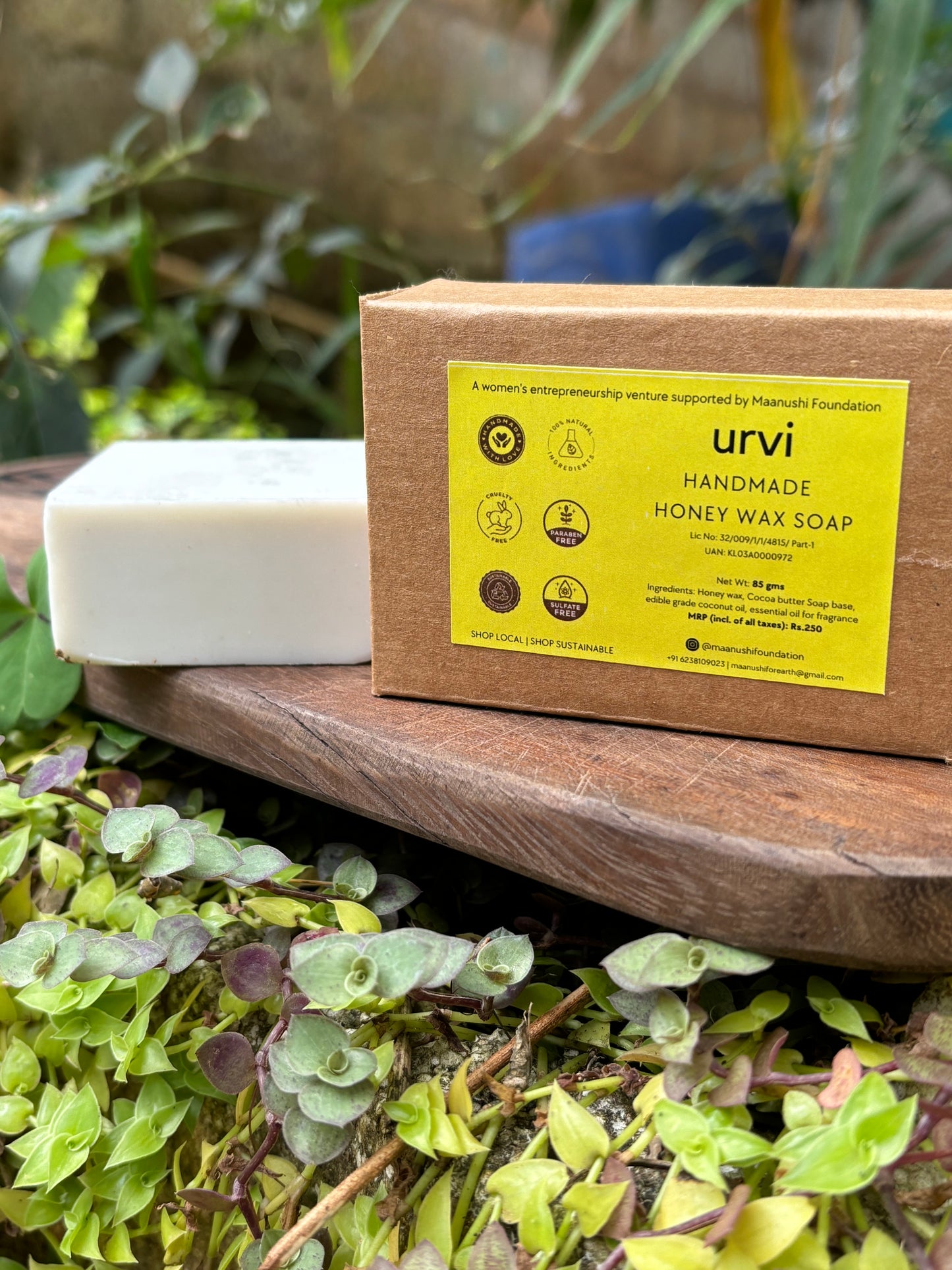 Natural Beeswax & Cocoa Butter Soap | Handmade